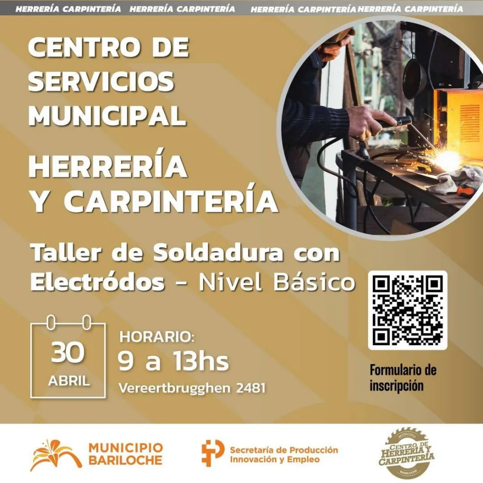 Inscriben para el Taller de Soldadura con Electrodos – Nivel Básico