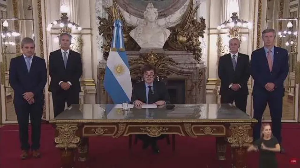 Los puntos más destacados del discurso de Javier Milei por cadena nacional