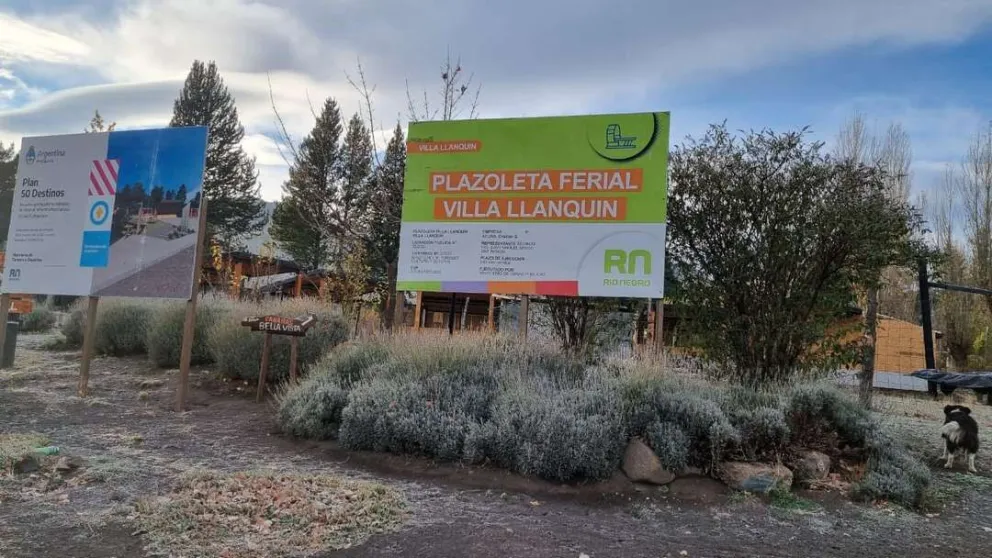 Villa Llanquín: con fondos provinciales se avanzará en la plazoleta Ferial