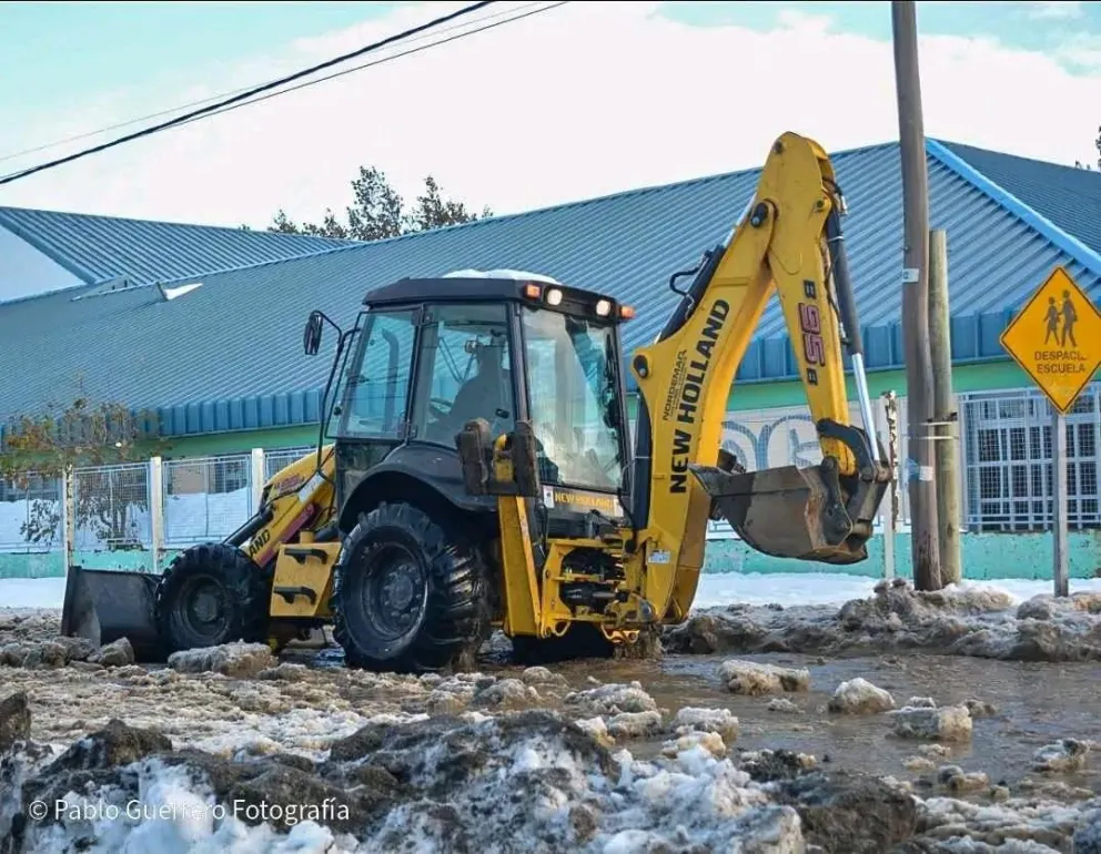 Continúan las tareas de despeje de calles por parte de las Delegaciones