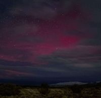 La aurora austral de Ushuaia también se vio en Bariloche