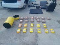 Secuestran 24 kilos de droga escondida en un tubo de gas: Buscan al conductor