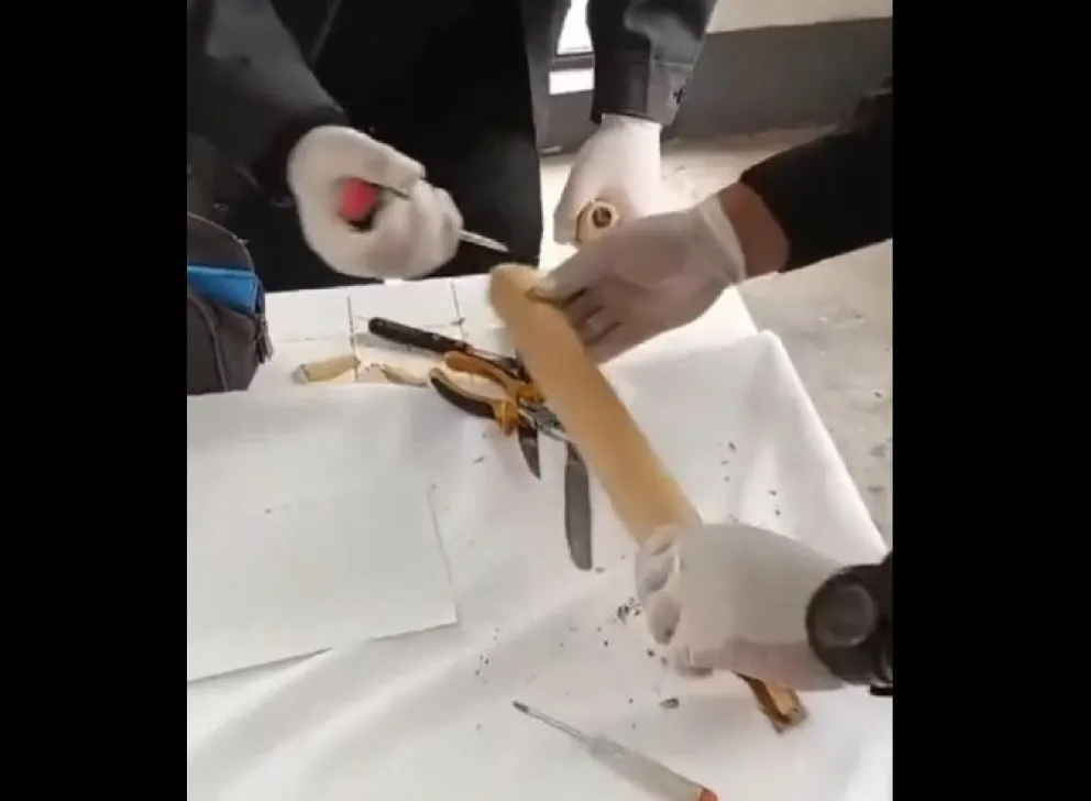 Intentaron entrar marihuana a un penal de Neuquén oculta en un palo de amasar