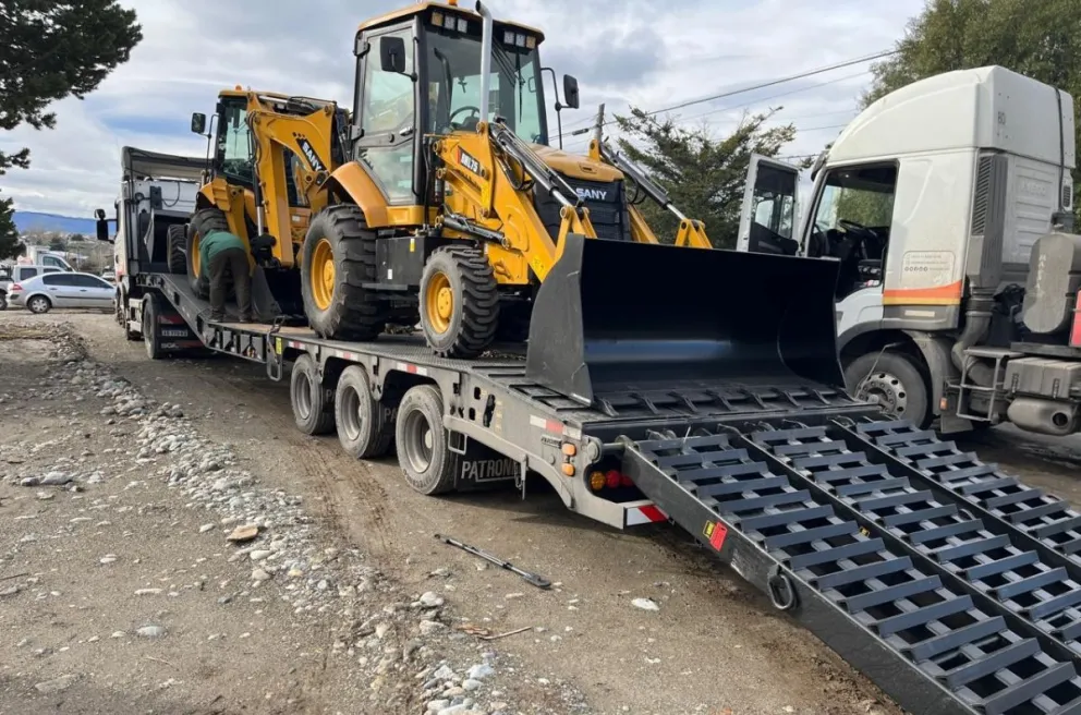 Llegaron más máquinas nuevas para la Municipalidad de Bariloche