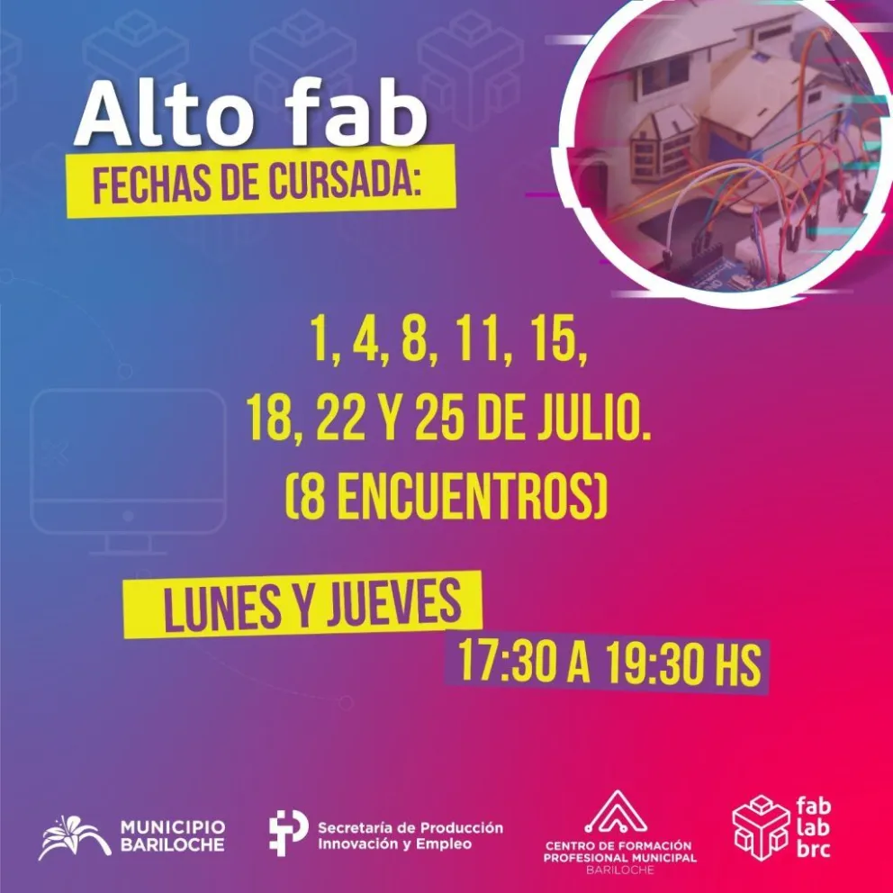 Siguen inscribiendo al Taller de Robótica, Electrónica y Programación