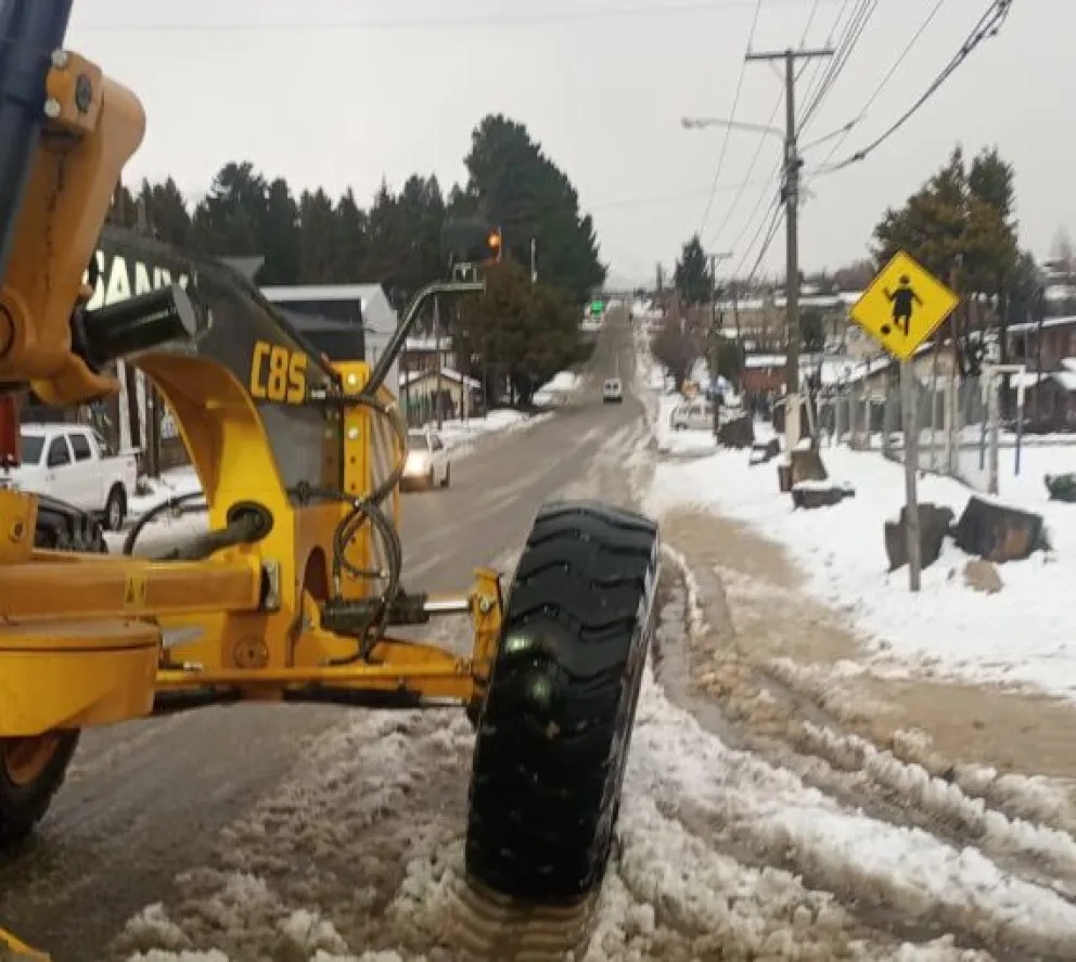 Las Delegaciones trabajaron toda la noche durante la nevada