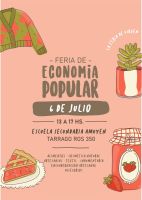 Este sábado se realizará una Feria de Economía Popular en el Colegio Amuyén