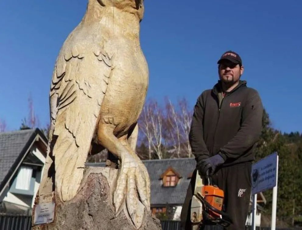 Las esculturas en hielo y madera estarán en la Fiesta Nacional de la Nieve