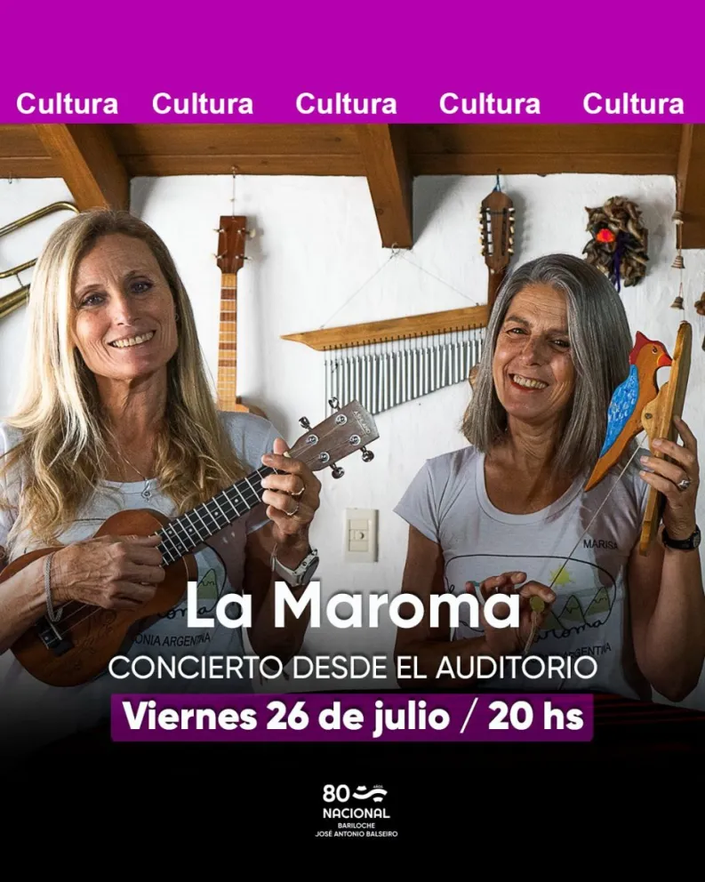 La Maroma se presentará este viernes en el Auditorio de Radio Nacional Bariloche