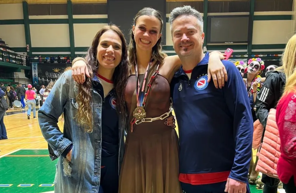 La patinadora barilochense Ornella Caccin es mundial 