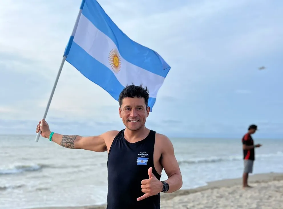 Presencia barilochense en la Copa América de Stand Up Paddle en Colombia