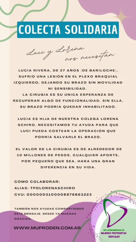 Colecta Solidaria para Lucía Rivera