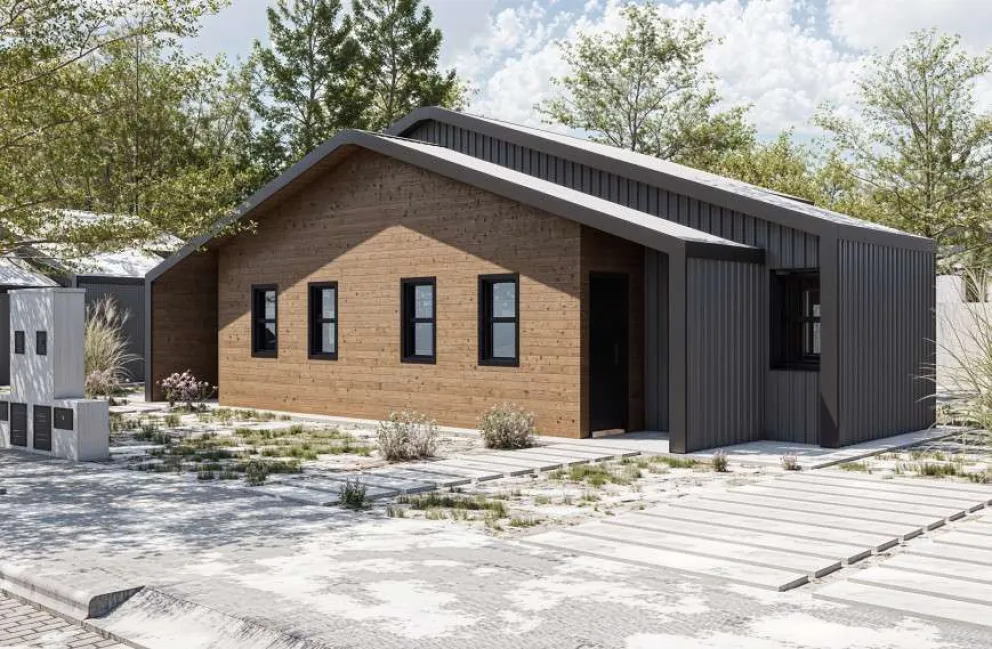 Presentaron tres modelos de viviendas del IPPV con alto ahorro energético