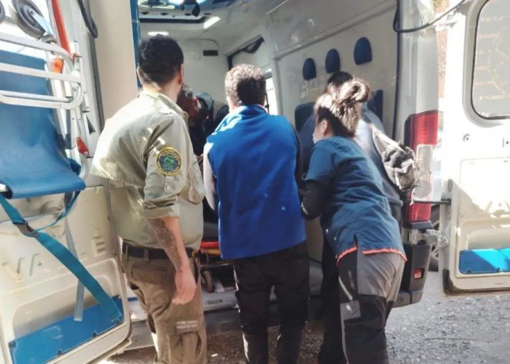 Rescate en el sendero Brazo Tristeza del Parque Llao Llao