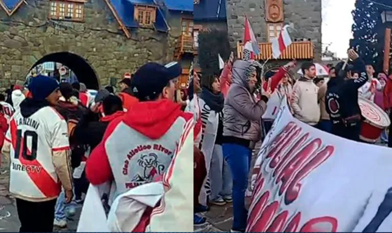 Los hinchas de River también festejaron en Bariloche el triunfo superclásico 