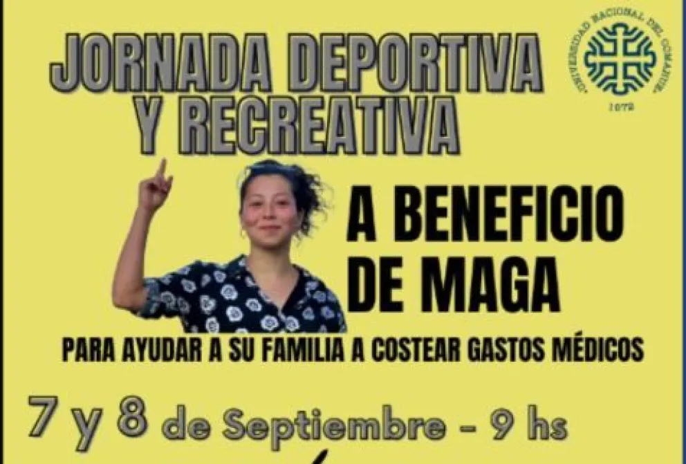 Invitan a una jornada deportiva, recreativa y solidaria “A beneficio de Maga”