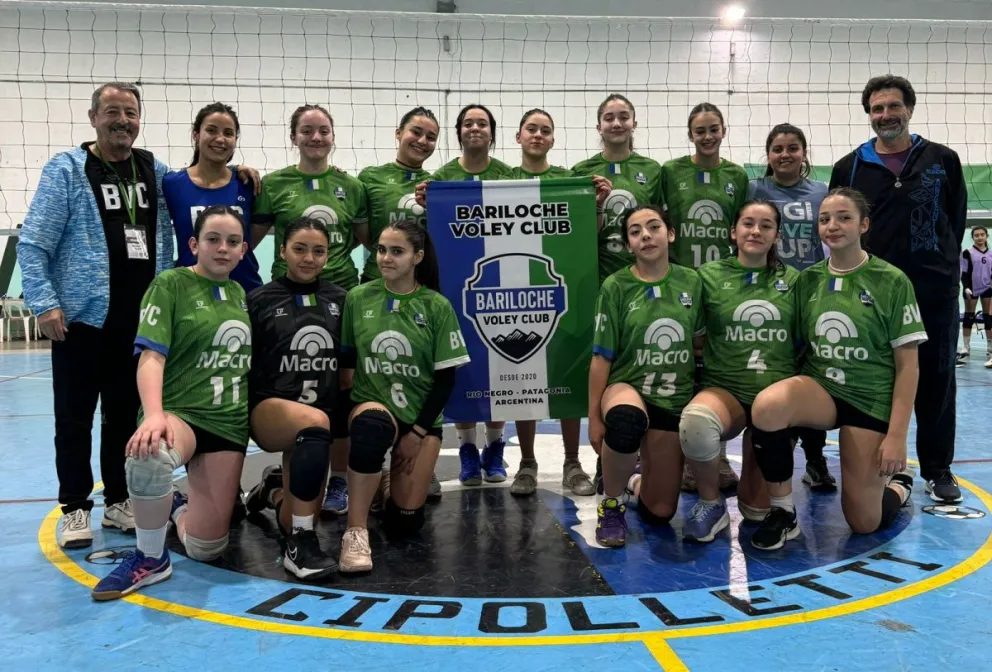 En el Provincial de vóley Sub14, Bariloche logró clasificar a la Copa de Oro