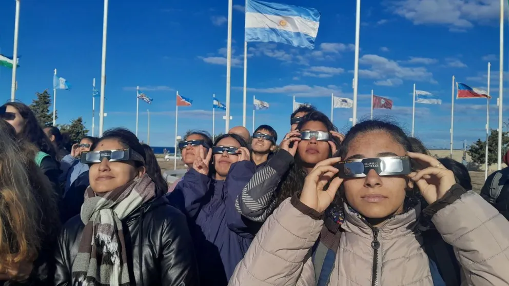 Río Negro fue testigo privilegiado del eclipse anular de sol