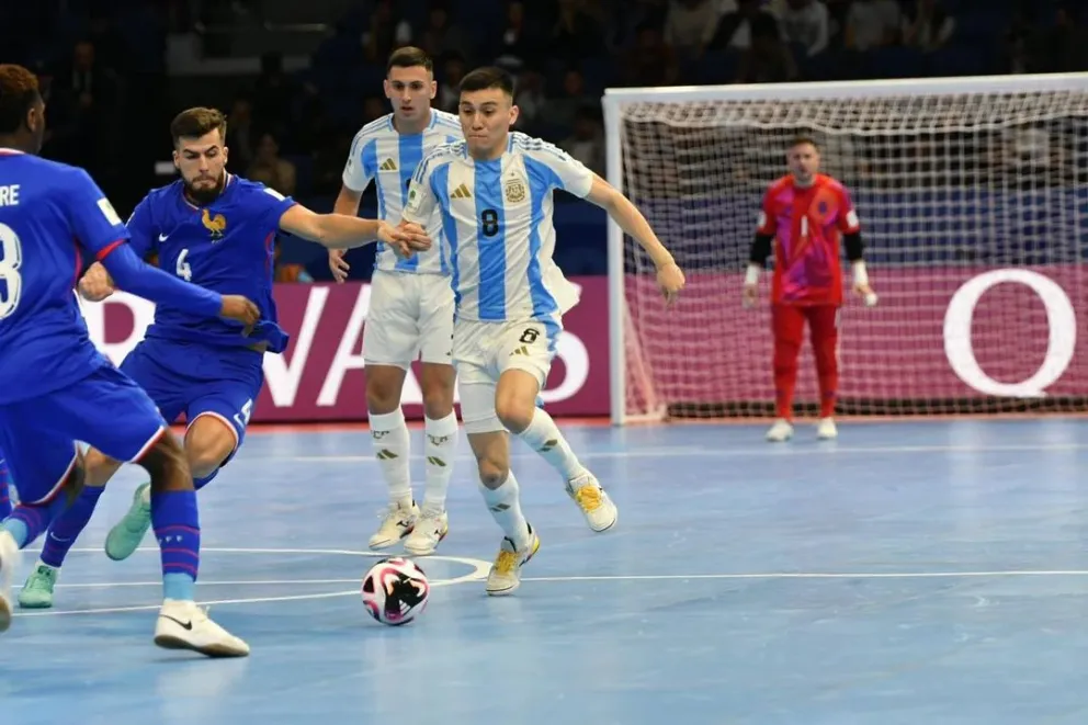 Argentina le ganó 3-2 a Francia en el Mundial de Futsal y jugará la final ante Brasil