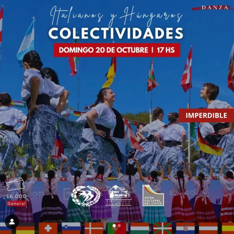 "Las Colectividades Bailan" llega a la Usina Cultural del Cívico con funciones especiales