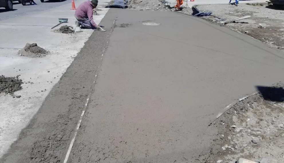 Va finalizando el hormigonado de Onelli y Rosales