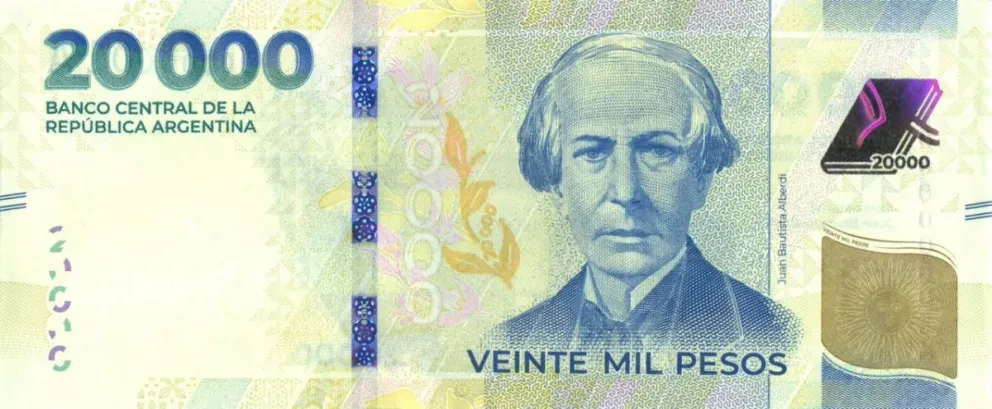 Entra en circulación el billete de $20.000