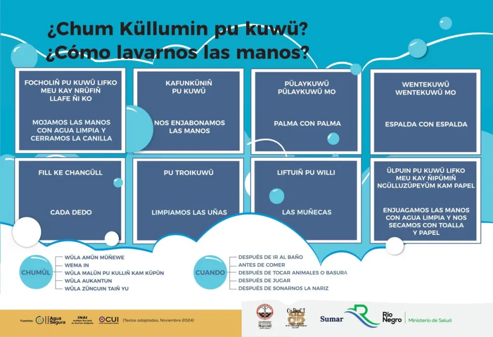 Salud promueve material intercultural sobre agua segura en lengua mapuche