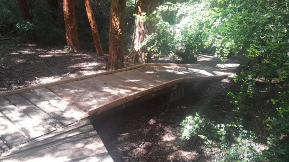 Avanzan las obras del primer sendero accesible en Bariloche