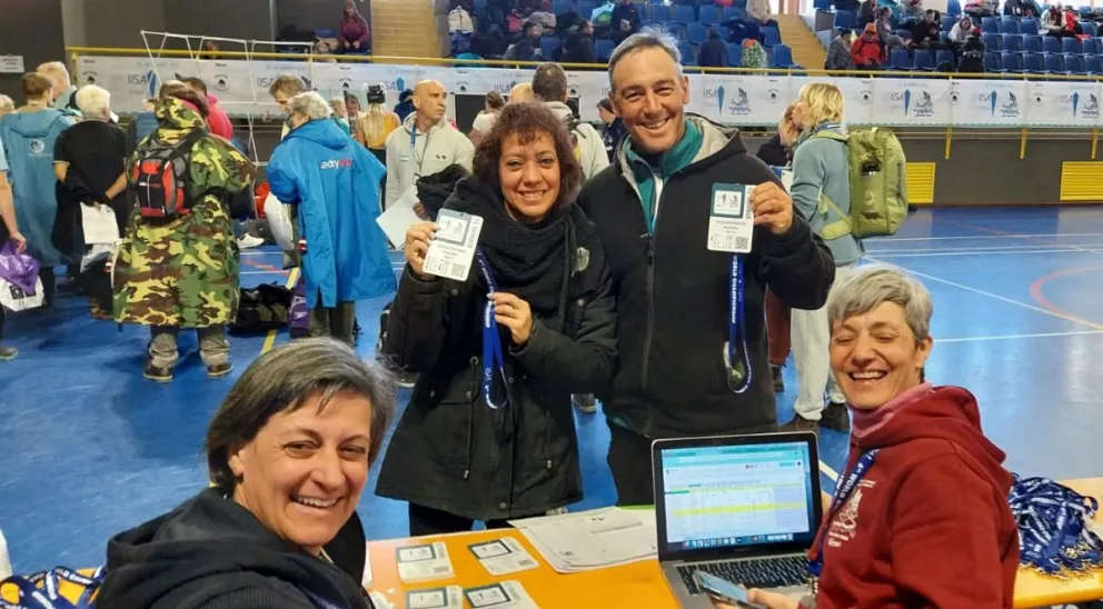 Pescader y Mansilla ya viven el Mundial de Aguas Frías en Italia