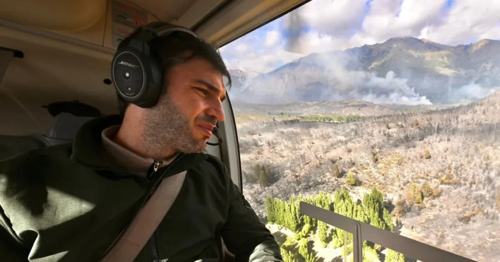 Torres ratificó que los incendios en Chubut "no son casuales"