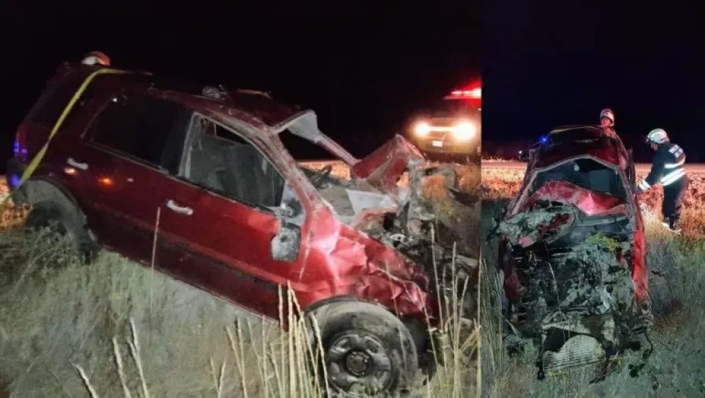 Una joven pareja sufrió graves heridas tras un vuelco en Junín de los Andes