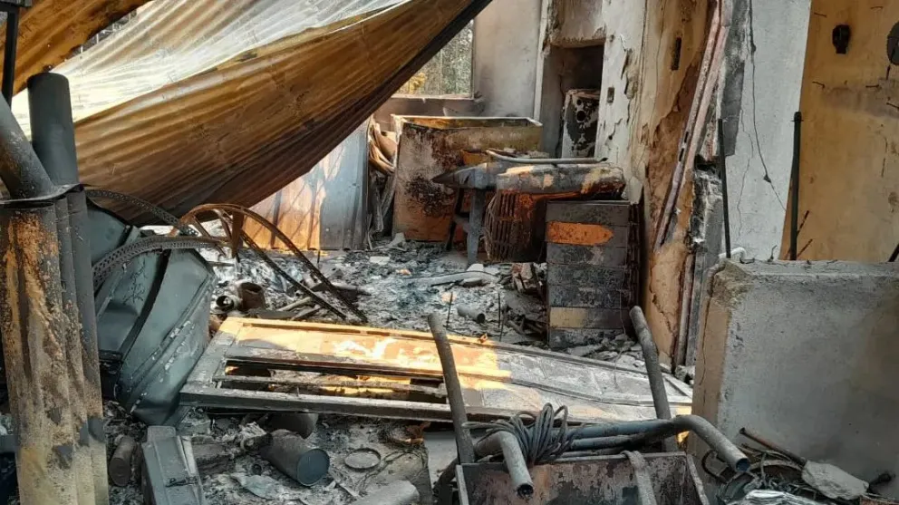 El Gobierno envió ayuda para damnificados por el incendio en El Bolsón