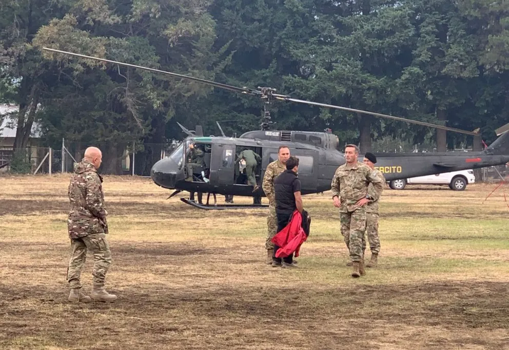 Incendios: Weretilneck agradeció el apoyo del Ministro Petri y el Ejercito Argentino