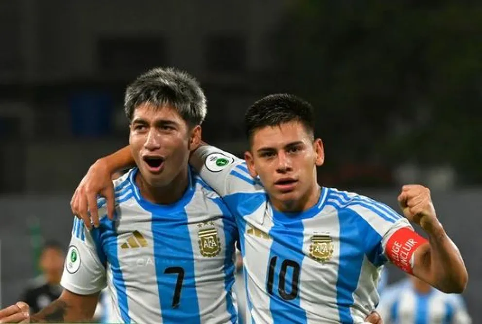 Argentina le ganó a Colombia y se clasificó al Mundial Sub20
