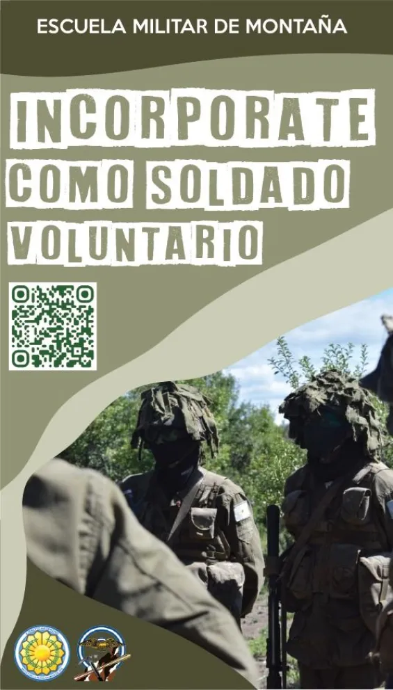 La Escuela Militar de Montaña abre inscripciones para soldados voluntarios