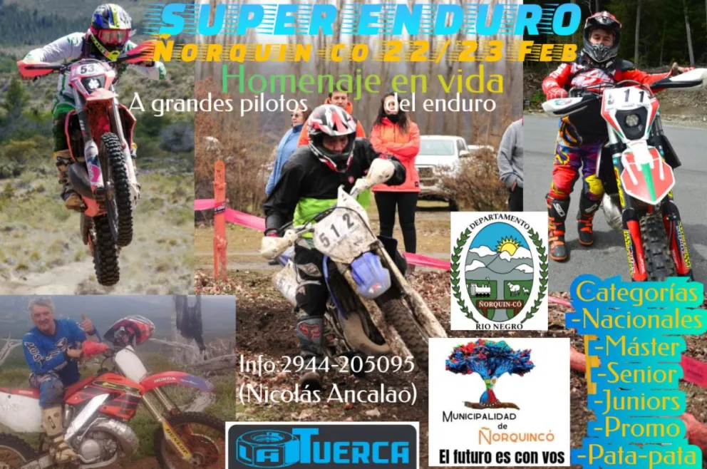 Este fin de semana propuesta de Súper Enduro con homenaje a pilotos de Bariloche y la zona 