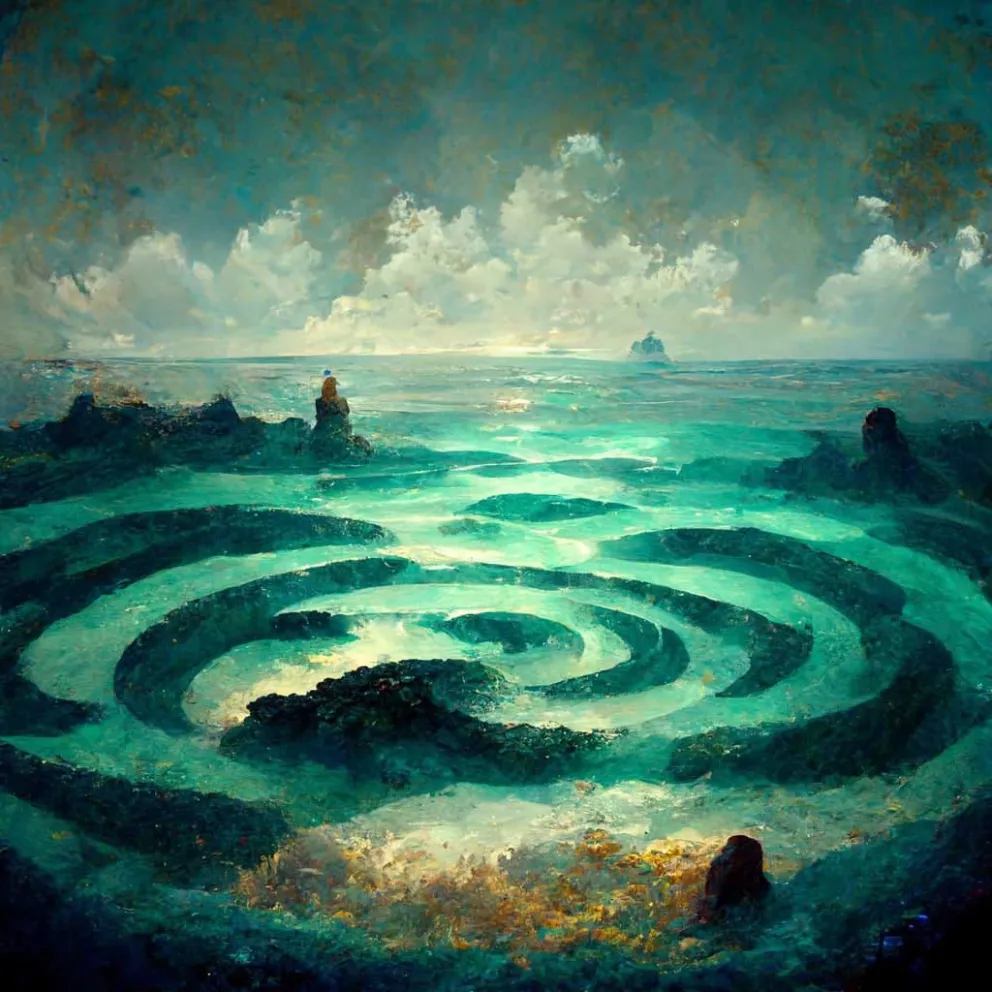 Laberintos: Muestra interactiva compuesta de pinturas del artista plástico Diego Urruty