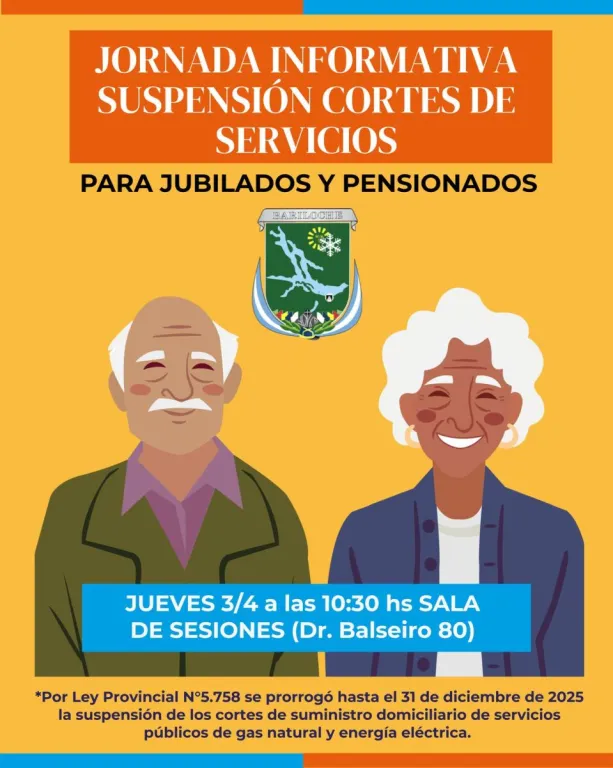 Jornada informativa sobre la suspensión de cortes de servicios para jubilados y pensionados