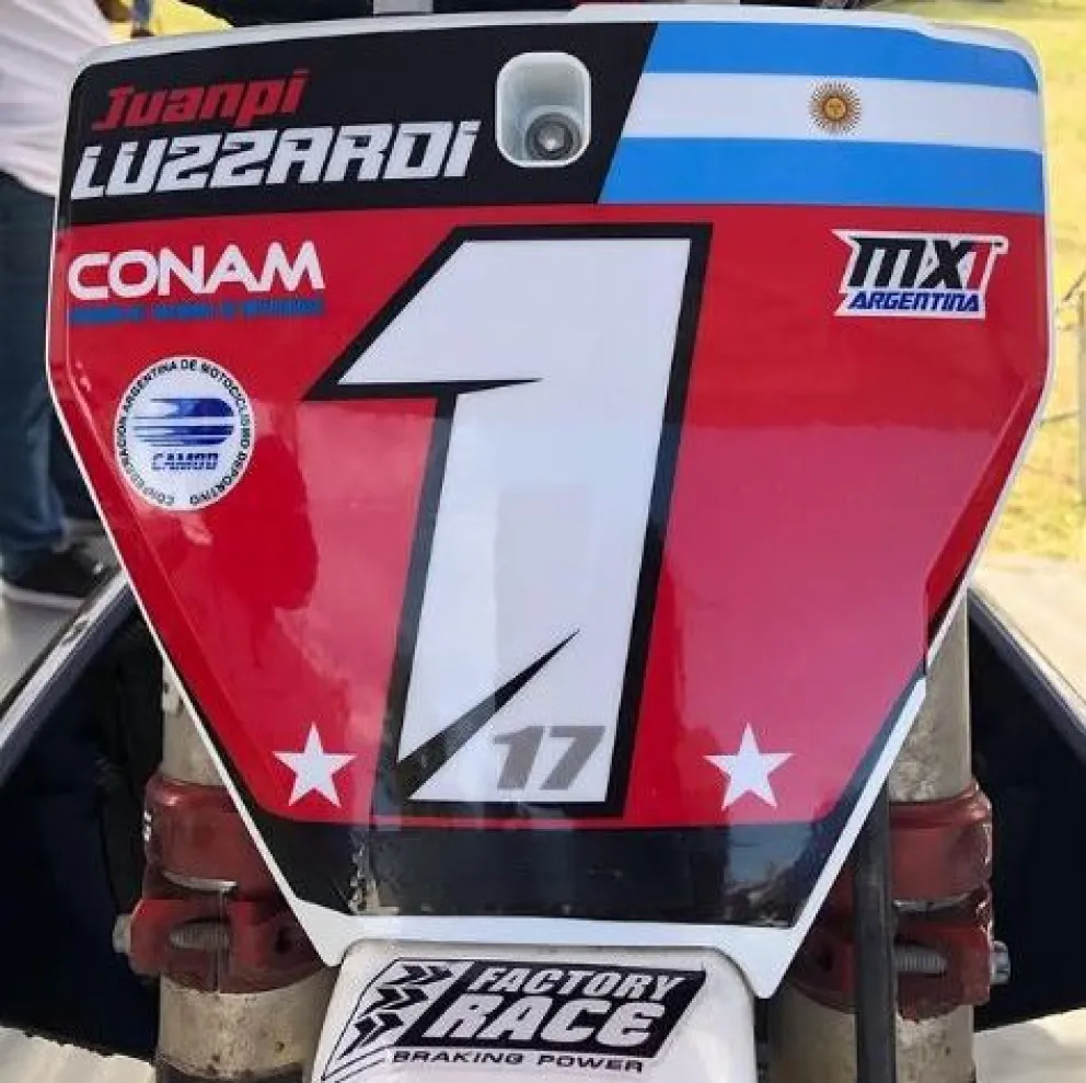 El barilochense "Juanpi" Luzzardi volverá a competir en el Motocross