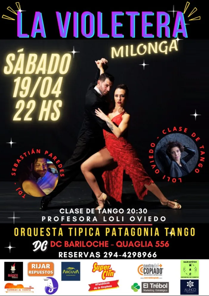 Todo listo para una velada única de tango en Bariloche con orquesta en vivo y milonga