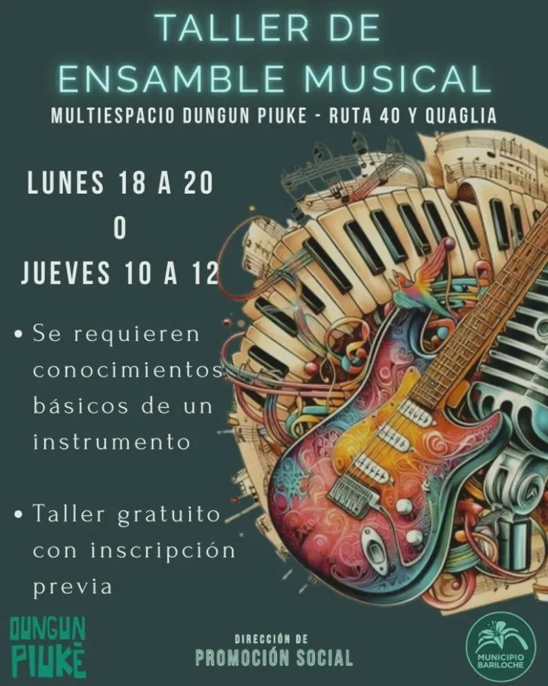 Abren inscripciones para un nuevo taller gratuito de ensamble musical en Dengun Puike