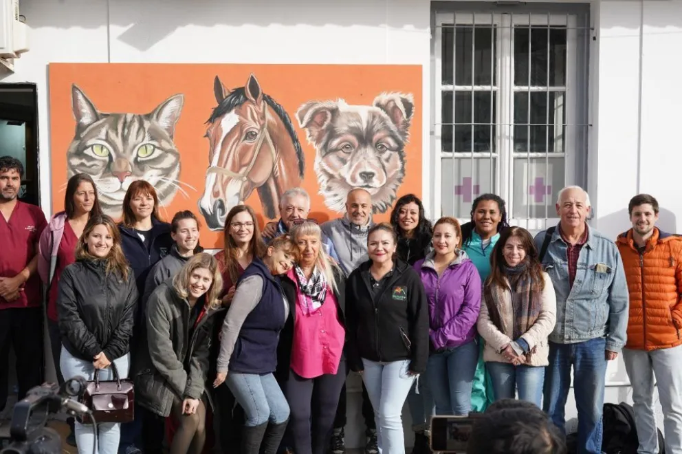 Reinauguraron el Área de Sanidad Animal con tecnología de punta y un mural artístico