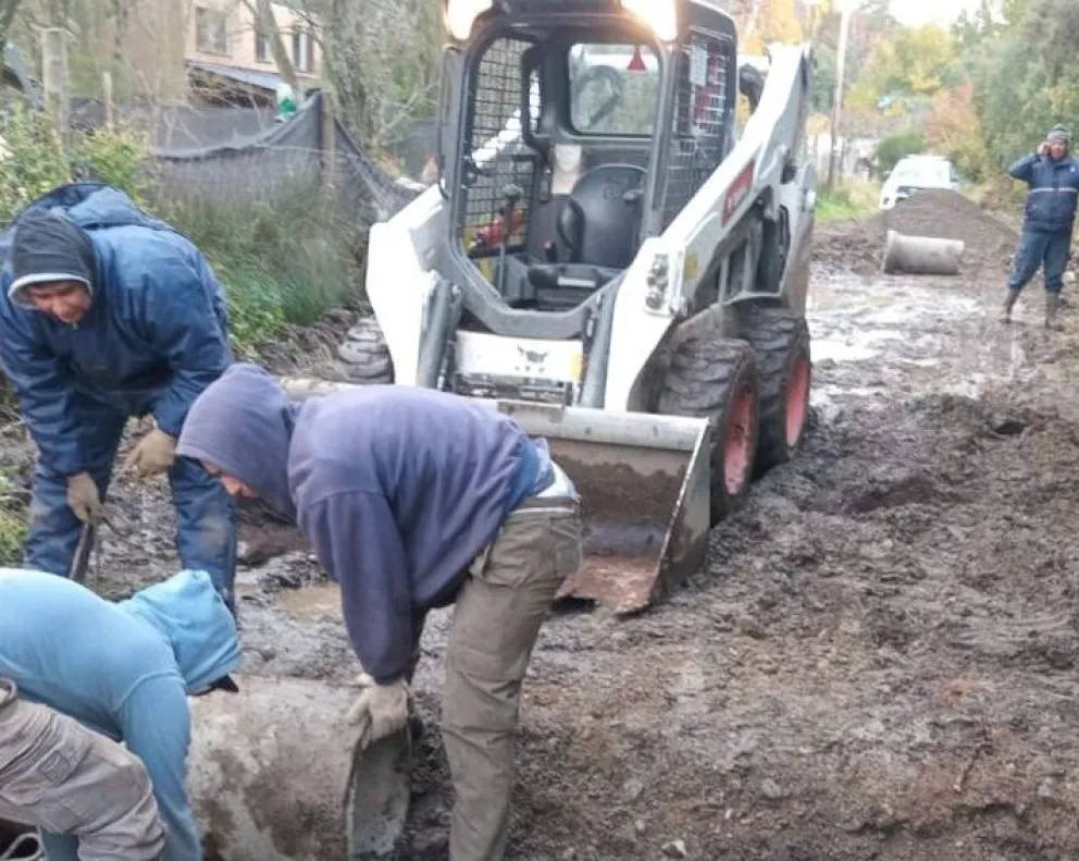 Avanzan obras de pluviales en el barrio Don Bosco para prevenir inundaciones
