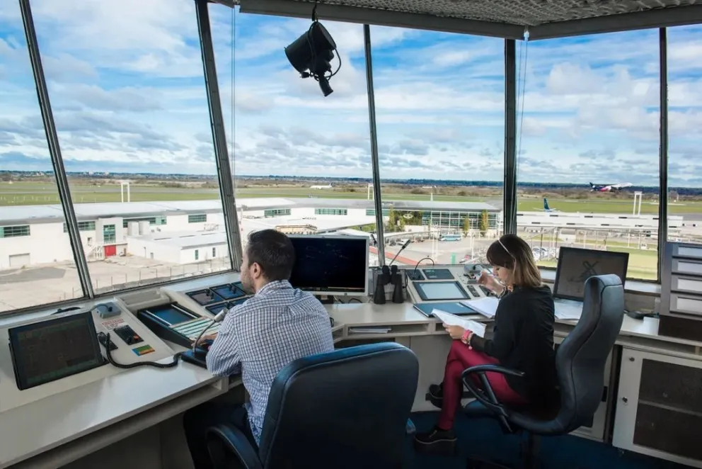 Controladores aéreos en vacaciones invierno.