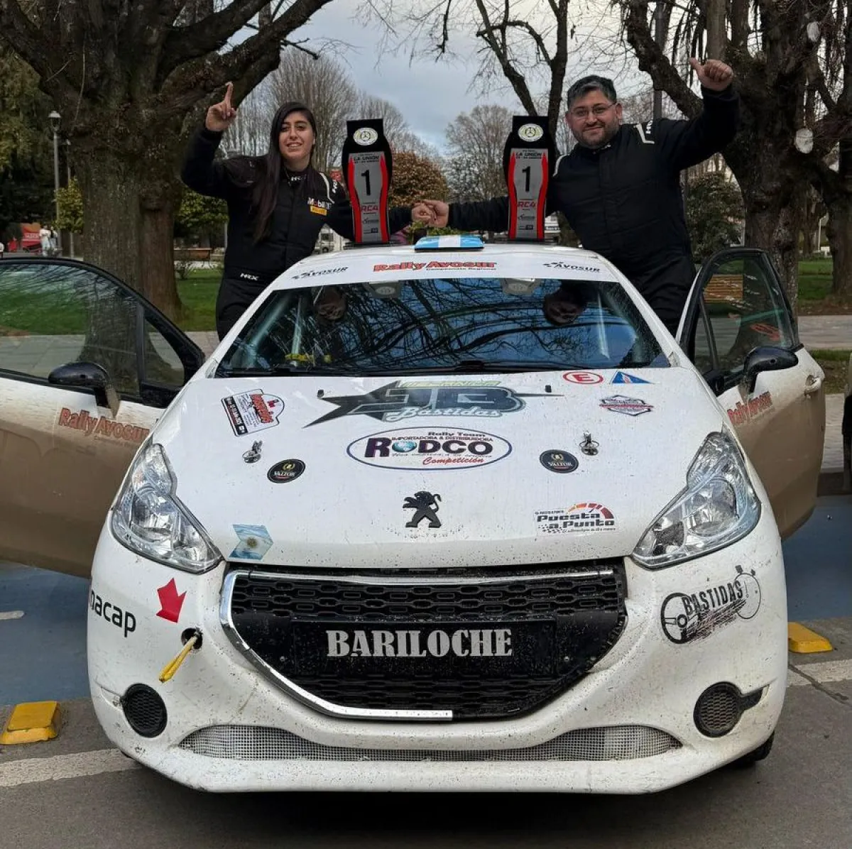 Los barilochenses Jonathan y Rocío Bastidas ganaron en el rally del sur ...