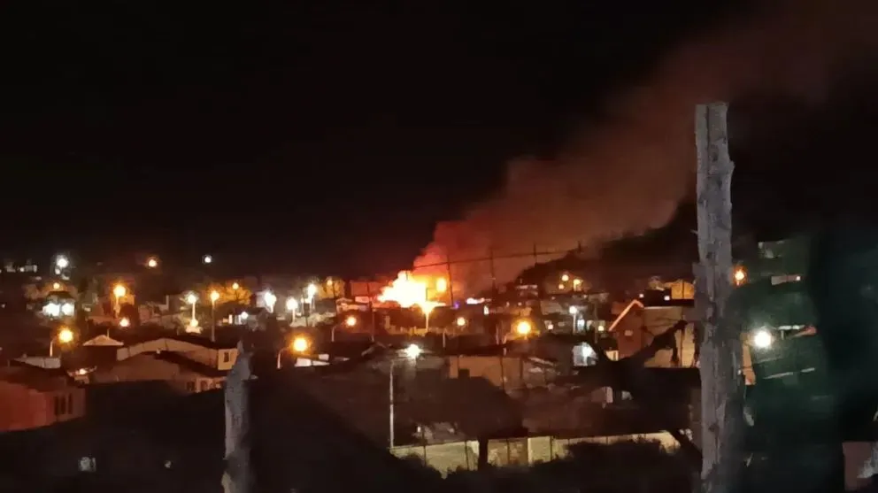 Incendio en Valle Azul