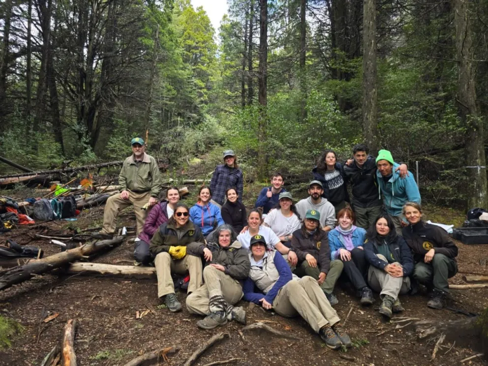 Jornada de restauración en el sendero al lago Gutiérrez